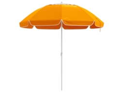 Conjunto 1 Guarda-sol De Jardim Inclinável Vidaxl Laranja Poliéster (240 Cm)