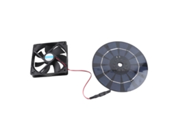 Kit Exaustor Solar Primerox 10w Painel Monocristalino para Fogão Pet House Galinheiro Rv