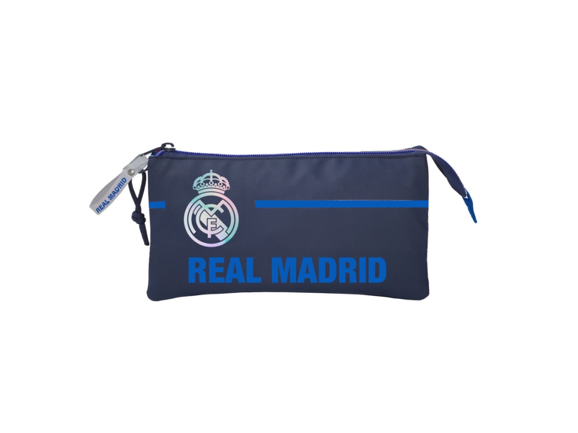 Estojo Triplo Do Real Madrid (azul E Prata) 87421