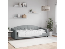 Vidaxl Sofá-cama 80x200 Cm Tecido Cinzento-claro