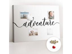 Quadro De Cortiça Inscrição "aventura" Para O Escritório Espelharte (70x100 Cm)
