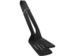 Pinça De Cozinha Besportble Em Silicone Preto, Espátula Multifuncional Confiável E Fácil De Guardar, Ideal Para Cozinhar