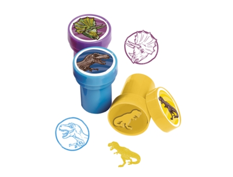 SET DE SELLOS DE GOMA DINOSAURIOS 12 PIEZAS