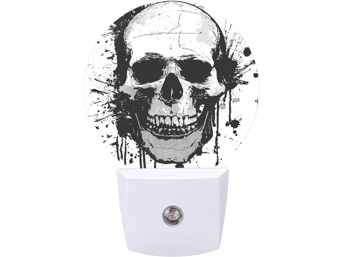 Luminária noturna simples em formato de caverna com sensor LED, luz noturna branca e suave para banheiro e quarto.