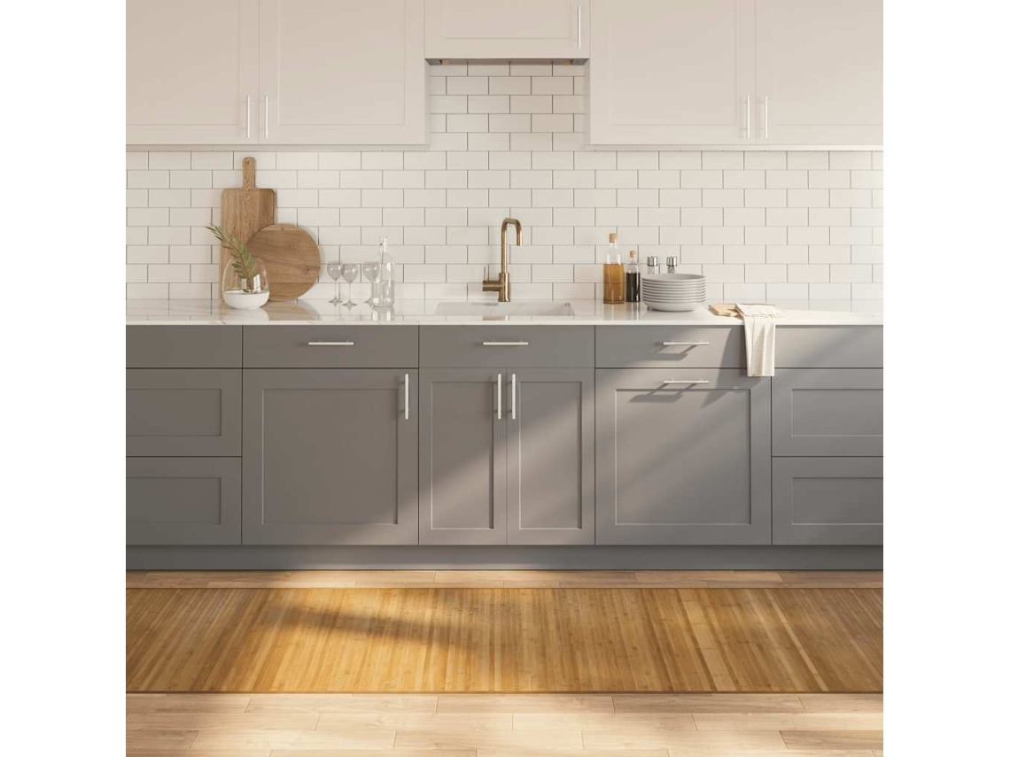 Vidaxl Tapete Retangular 80x1000 Cm Bambu Cor Natural