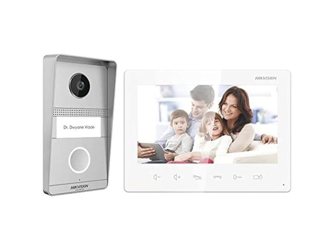 Sistema De Vídeo De Acesso Hikvision Ds Kis101 P/superfície 2 Mp 1080p Sem Fio