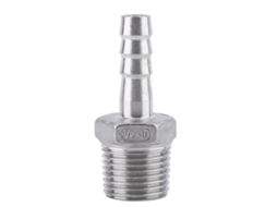 Conector Barb De Mangueira Aço Inoxidável 304 Bsp 1/2"x10mm Para Combustível Água Ar