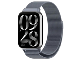Bracelete em Malha de Aço Flexível para Xiaomi Band 8 Pro Cinzento Espacial