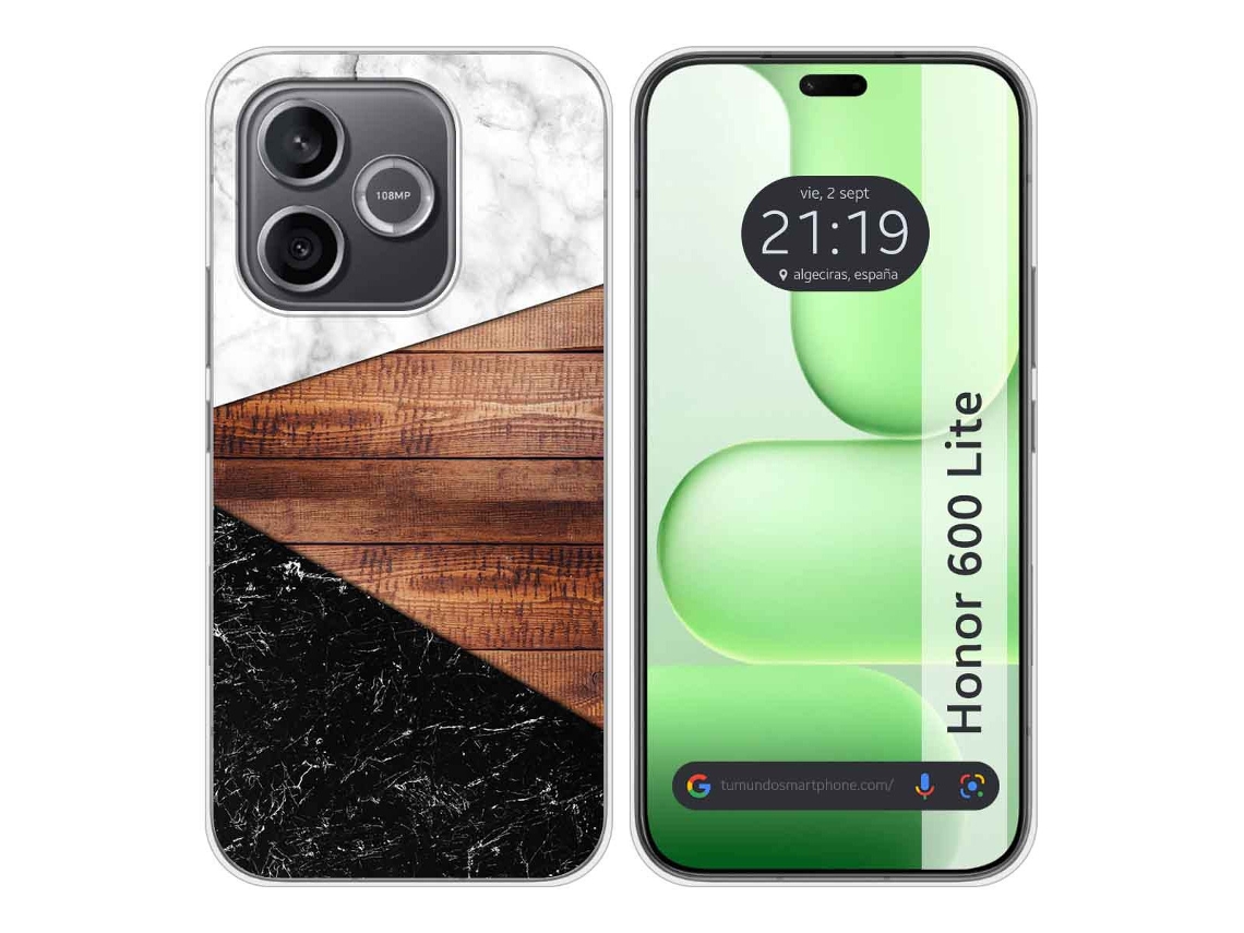 Capa Tumundosmartphone De Silicone Para Honor 600 Lite 5g Com Estampa De Mármore 11 Padrões