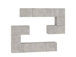 Wall-mounted Tv Cabinet, Wall-mounted Tv Cabinets Vidaxl Cinzeto Madeira Processada (n/a)