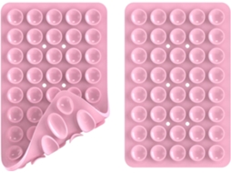 2 suportes rosa claro com 40 ventosas, para selfies e vídeos ZYBLSSBB