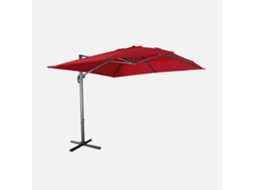 Guarda Sol SWEEEK Falgos (Quadrado - Vermelho - Aluminio - 300X300Cm)
