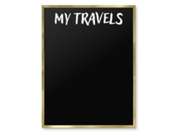 Magnetic Board For Wall My Travels For The Bedroom Espelharte (60x80 Cm)