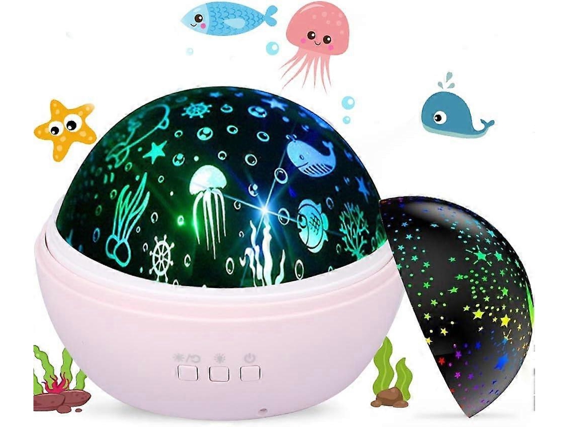 Projetor De Luz Noturna Com Projeo De Estrelas, Lua E Ondas Do Mar, Lmpada Giratria, A Melhor Luz Noturna De Natal Para O Quar Aquaforge