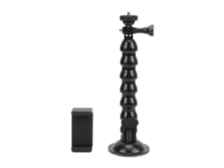 Soporte Flexível De Pescoço De Ganso Com Ventosa Para Carro, Suporte Para Telefone E Câmera De Ação