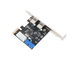 Cartão De Expansão Usb3.0 2 Portas Adaptador Controlador Pci‑e Para Usb3.0 Cartão Pcie Usb