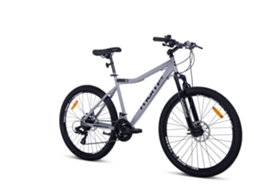 Bicicleta ROCK 26 Mountain Bike, 21 Velocidades Full SHIMANO, Freios a Disco, Garfo de Suspensão Dianteira