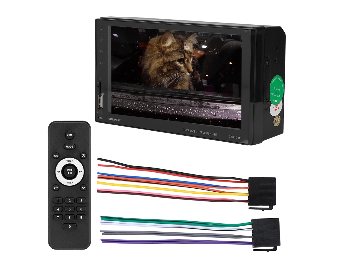 Rádio De Carro 2din Com Tela Capacitiva E Reprodutor Mp5