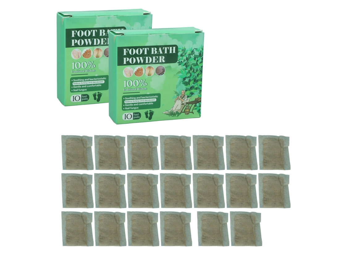 20 Pacotes De Pó Para Sabonete De Pés Com Erva Do Chã, Remoção De Acnes E Relaxamento Para Homens E Mulheres Vante