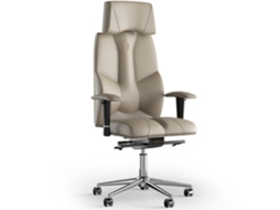 Cadeira de Escritório Ergonómica KULIK Business Couro (Bege -130x50x50cm)