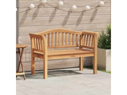 Vidaxl Banco Castanho 120 X 53,5 X 85 Cm Madeira De Teca Maciça