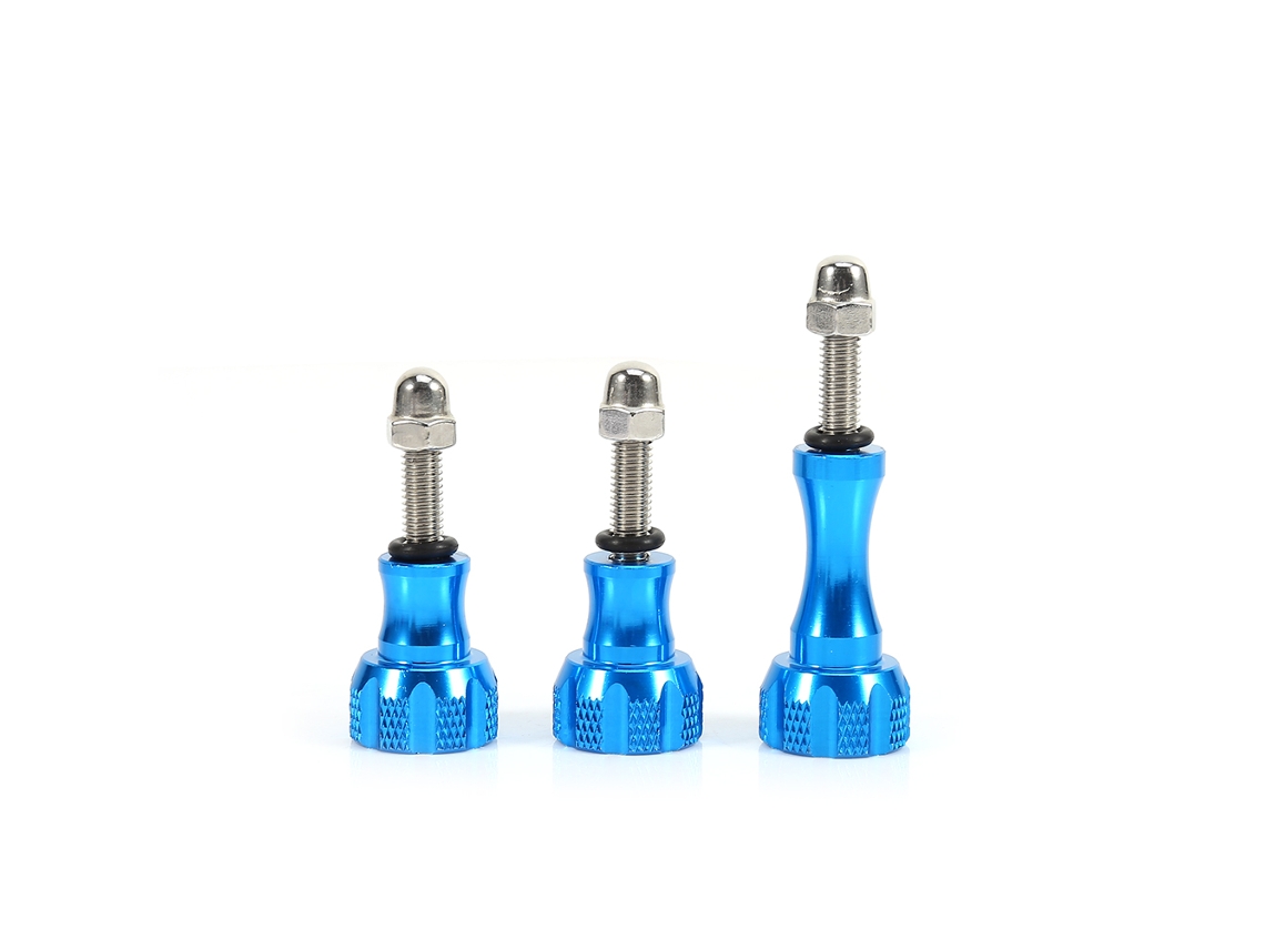 3 X Aluminum Stainless Thumb Knob Bolt Nut Screw Set For Gopro Hd Hero 4 3 3+ 2 LAXISCREED