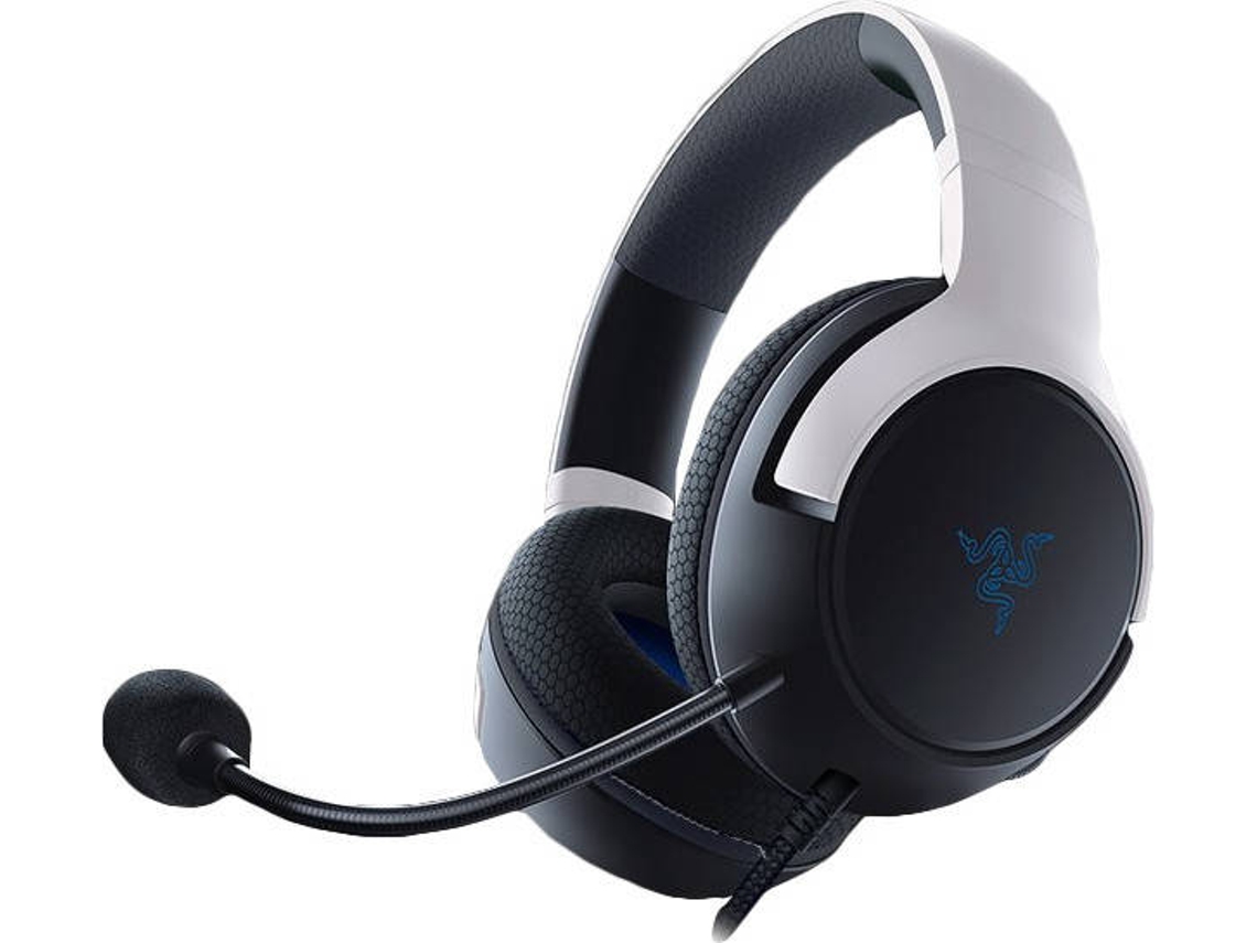 Auscultadores Gaming com Fio RAZER Kaira X (Over Ear - Multiplataforma - Noise Cancelling - Branco)