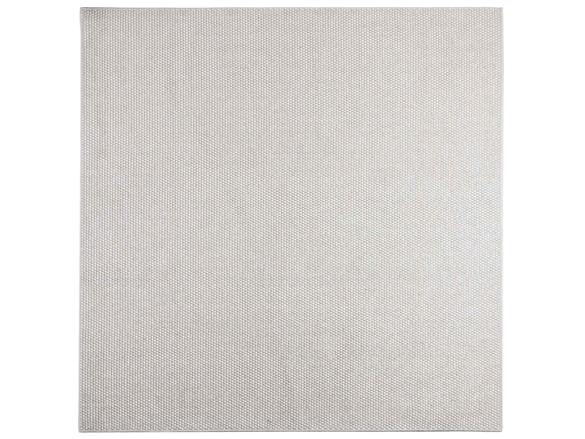 Tapetes de Área Lugo Creme e Cinza 240 X 240 Cm Poliéster VIDAXL