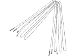 Conjunto De 4 Correntes Metal Prateado Para Luminárias, Design