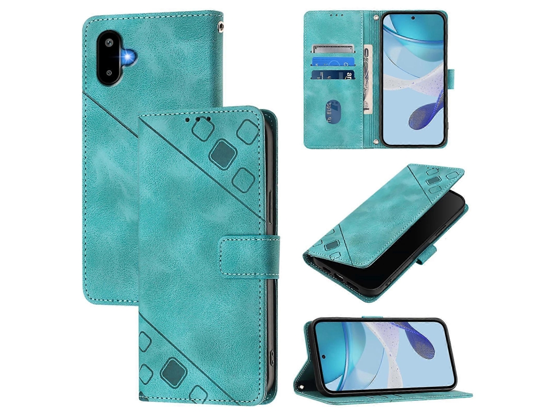 Capa De Celular Em Couro Com Relevo E Toque De Pele