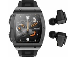 Smartwatch com Fones de Ouvido 2 em 1 Relógio Inteligente Militar Bluetooth Tela Ips Hd de 1 91 para Homens Rastreador de Fitness Militar NISSGU
