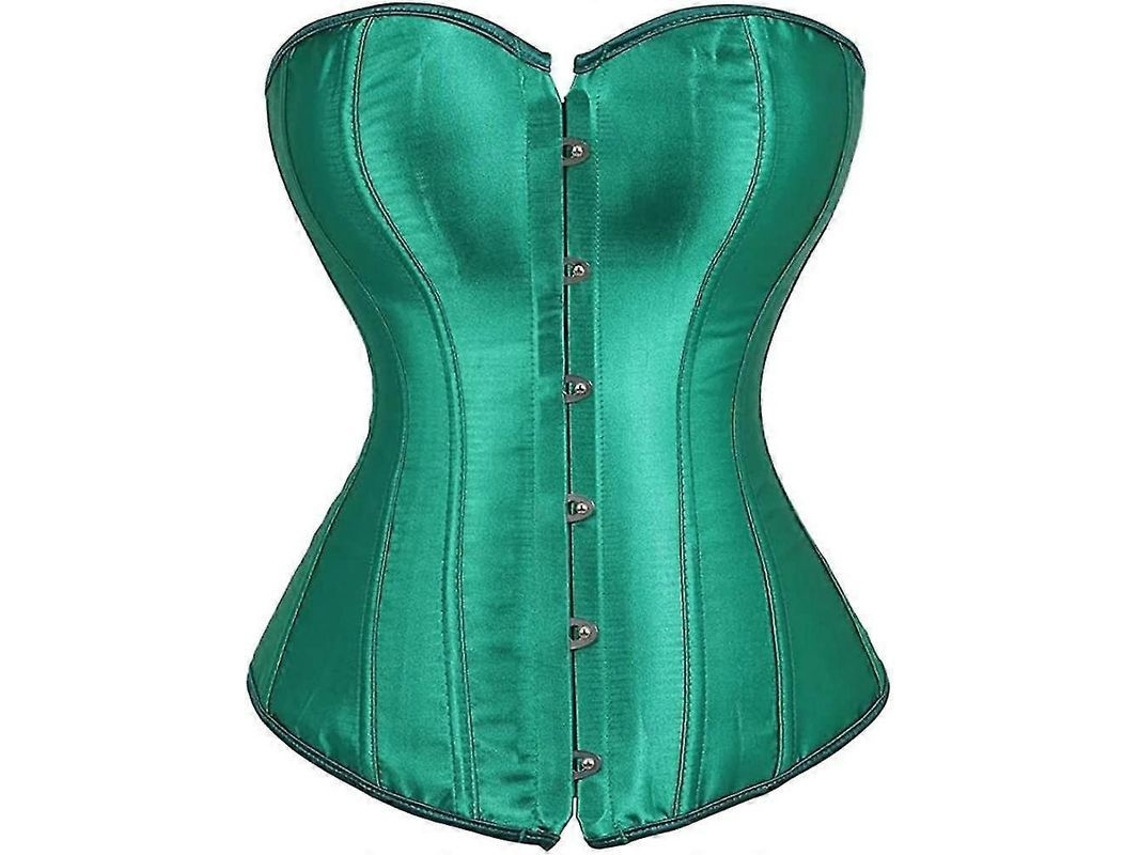 2026 corset Overbust Plus Size Gótico de Seda com Fivelas e Gola para Mulheres Shapewear