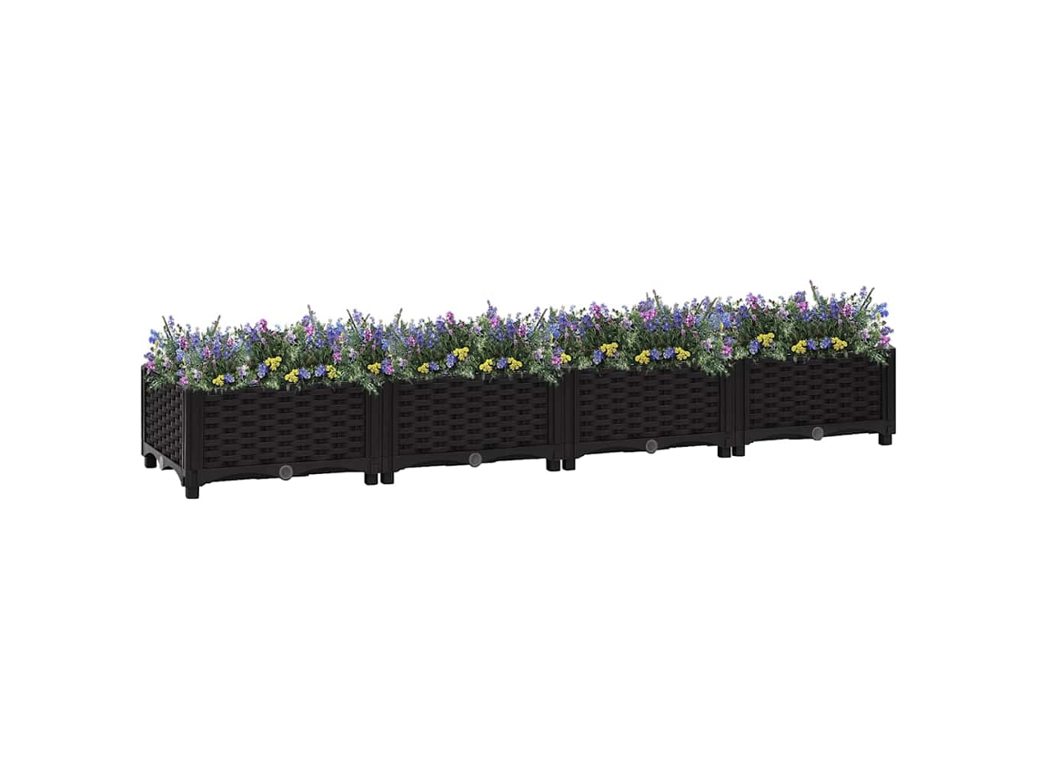 Vidaxl Canteiro Elevado 160x40x23 Cm Polipropileno