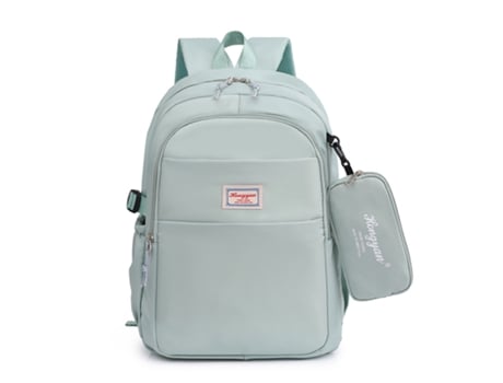 Mochila BLEWADY para rapazes e raparigas do ensino secundário Verde claro