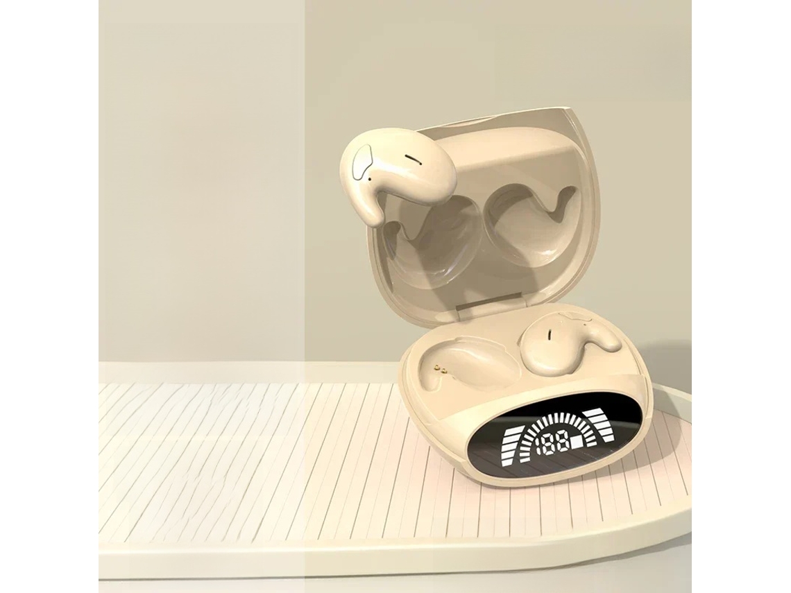 (cáqui) Fones De Ouvido Sem Fio Tws Bluetooth 5.3, Fones De Ouvido Invisíveis Para Dormir, Fones De Ouvido Com Cancelamento De Ruído Oculto