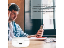 Fones De Ouvido Bluetooth Sem Fio Com Redução De Ruído E Estojo De Carregamento 300mah Preto