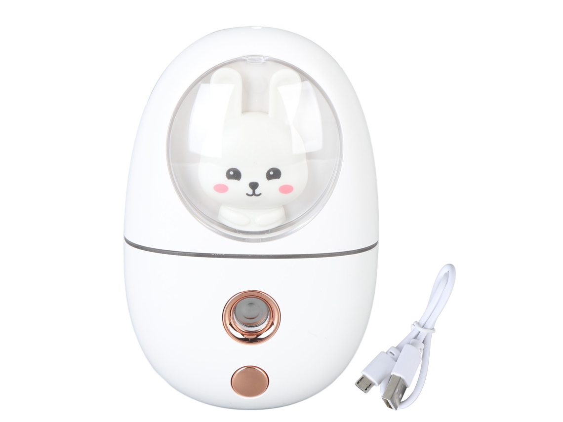 Pulverizador de Névoa Facial Animal, Usb Recarregável, 35ml, Branco | S/MARCA