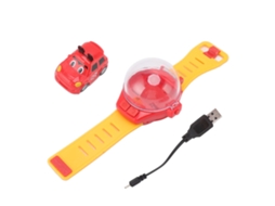 Ats carro Rc com Controle por Relógio Carregamento Usb Mini Modelo de Brinquedo Cute Vermelho para Acima de 3 Anos