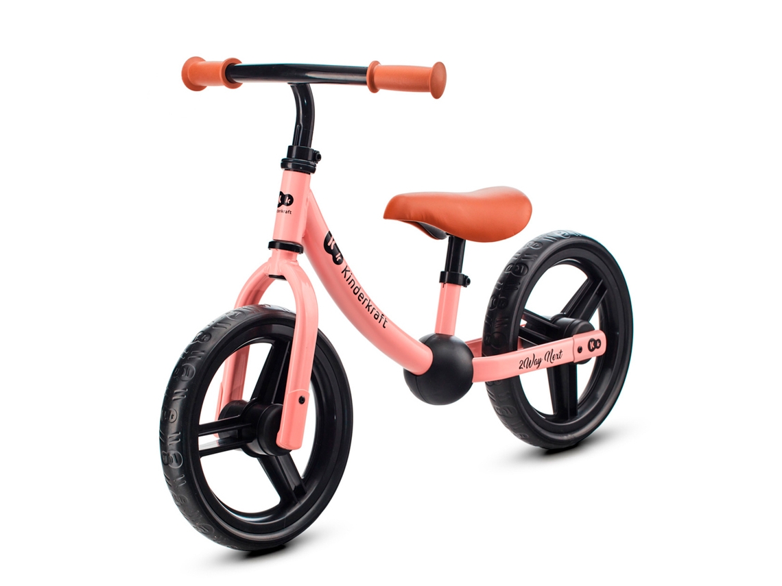 Bicicleta sem Pedais Kinderkraft 2WAY NEXT com Selim Regulável, Rodas EVA e Bloqueio de Viragem do Guiador