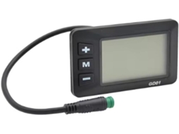 Visor SFUSHOS LCD para Bicicleta Elétrica Gd01, à Prova D'água, Multivoltagem