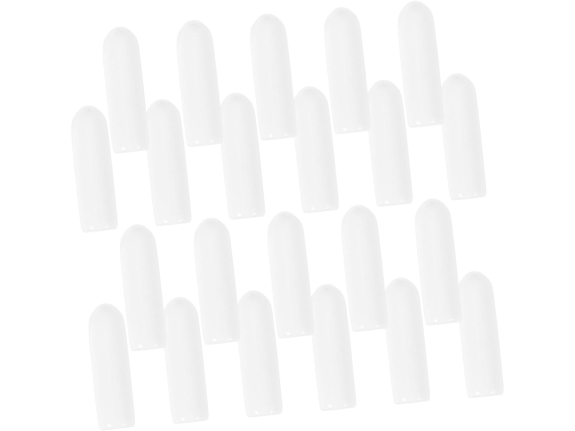 Conjunto De 100 Protetores De Pinos Para Grade De Lava Louças, Na Cor Branca, Para Proteção Contra Poeira E Arranhões Conjunto De 100 P Gokoco