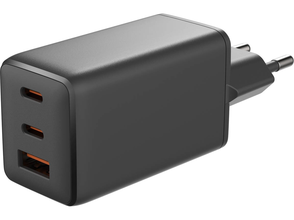 Carregador Parede GOODIS 67W (USB A+C+C - Preto)
