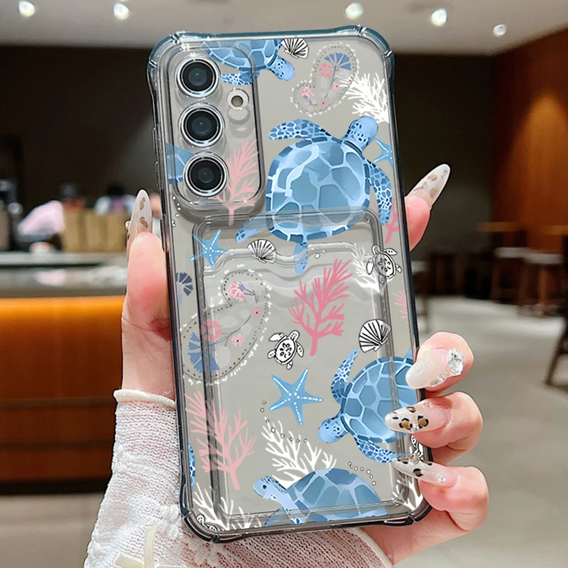Capa Para Celular Galaxy S23 Com Tartaruga Oceânica (cinza)