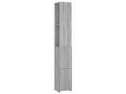 Bathroom Cabinet, Bathroom Cabinets Vidaxl Cinzeto Madeira Processada (n/a)