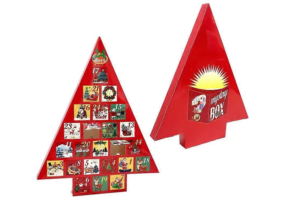 Caixa De Contagem Decrescente De Natal Com 24 Compartimentos