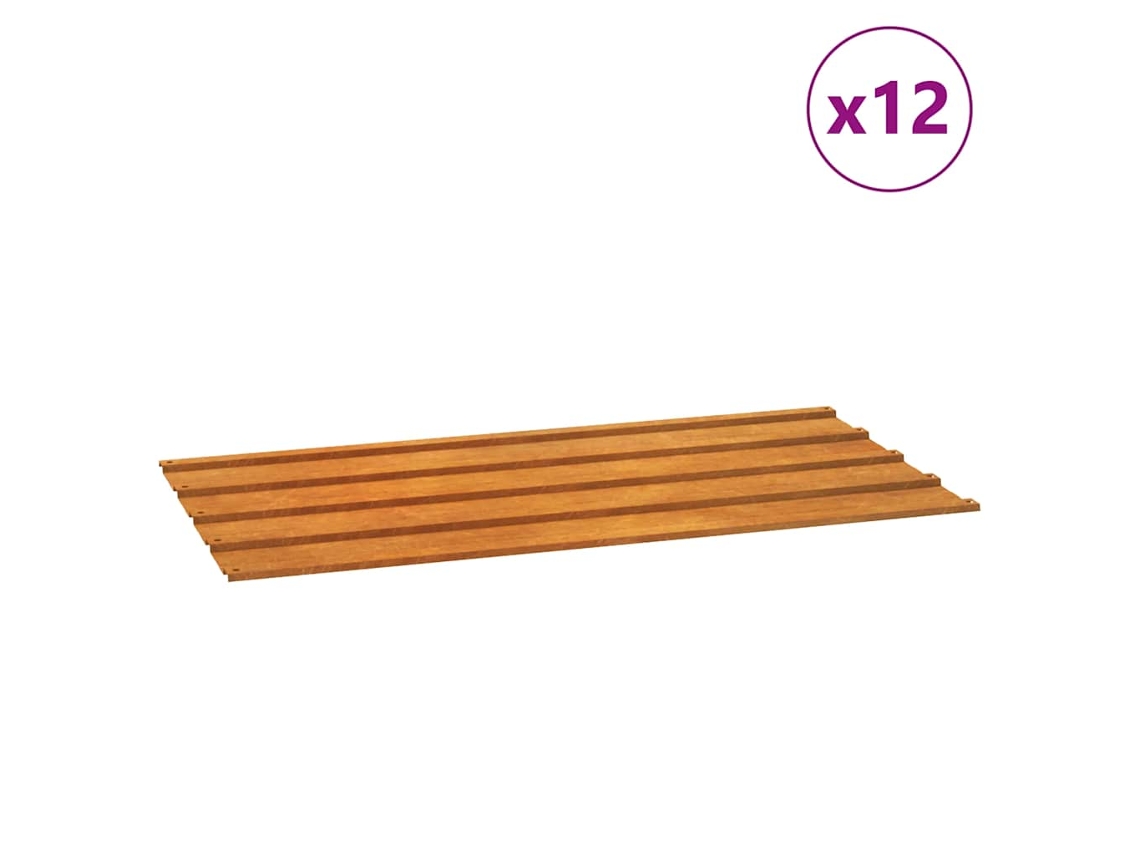 Roof Panel, Roof Panels Vidaxl Marrom Aço (80 X 44 Cm)