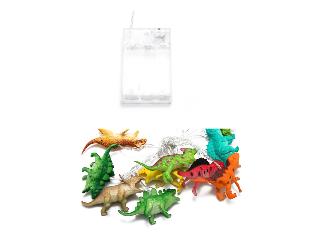 Lâmpada De Corda Dinossauro 2m 10led Decoração Quarto 4.5v