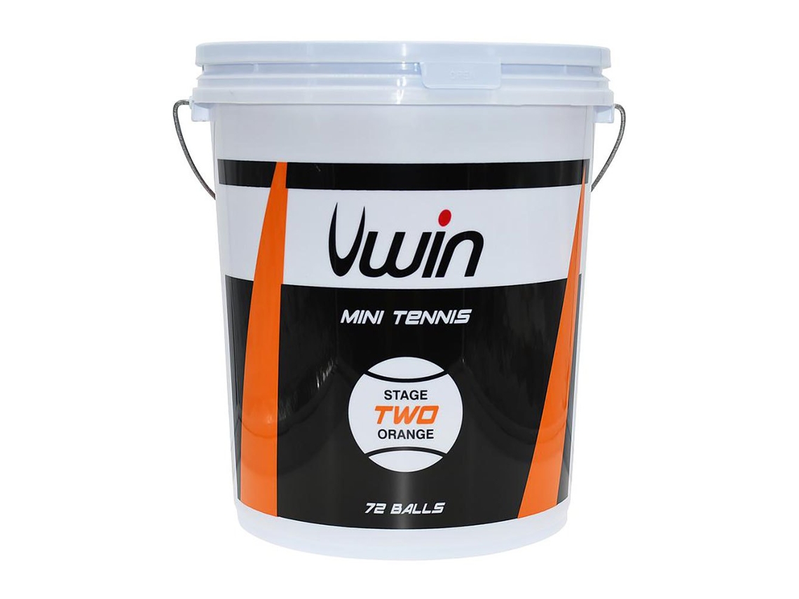 Balde de Bola de Tênis Stage 2 Transparente 72 Ballsuwin