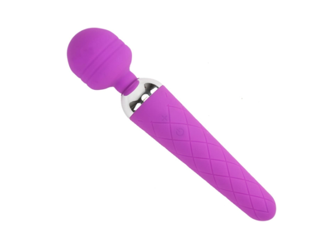 Massageador 10x Poderoso Extremo Poder Multi-velocidade Sem Fio Recarregável Usb Corpo Portátil À Prova D Água (roxo)