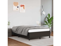 Vidaxl Estrutura De Cama Sem Colchão Sem Castanho Colchão 120x190cm Couro Do Falso